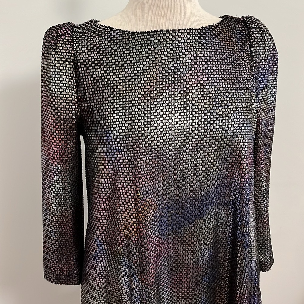 Free People Diamonds Are Forever Metallic Mini Dress - Picture 4 of 8